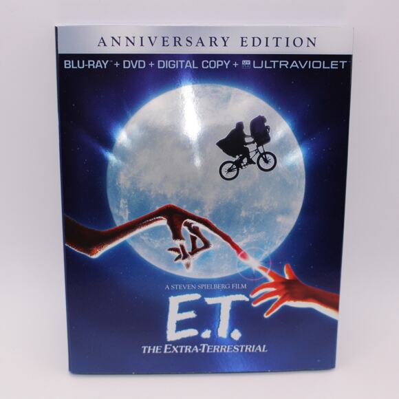 E.T. The Extra-Terrestrial (Blu-ray/DVD, 2012) Anniversary Edition w/ Slipcover - Picture 3 of 15